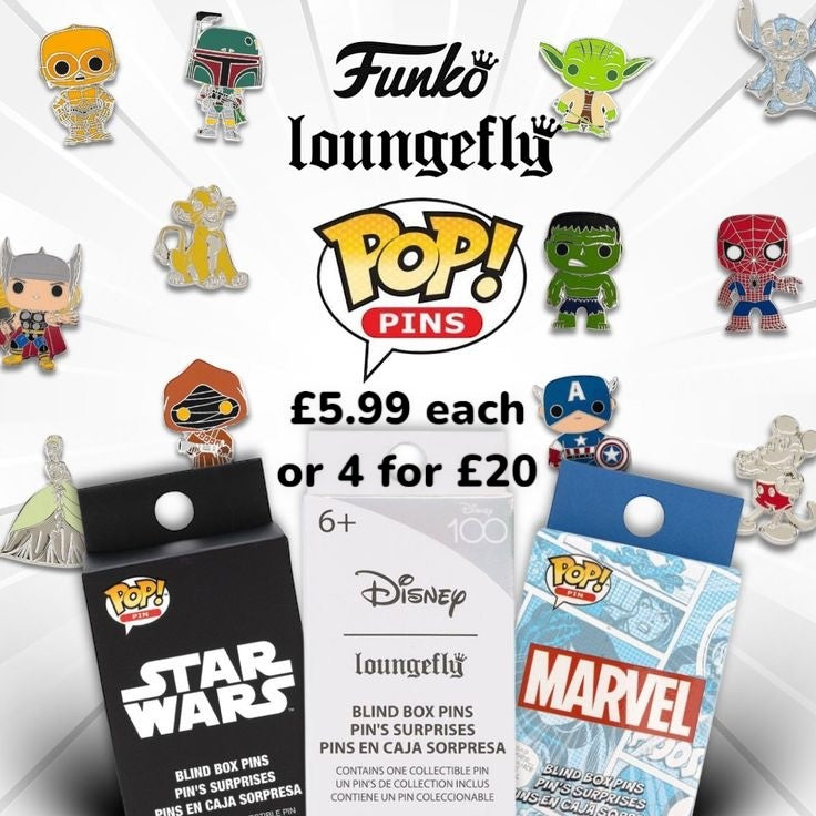 Loungefly Pin's 4 For £20